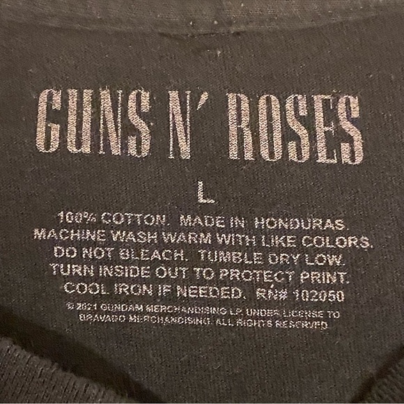 Vintage Guns And Roses Tour Shirt Appetite For Destruction Size L Short Sleeve - Picture 8 of 10